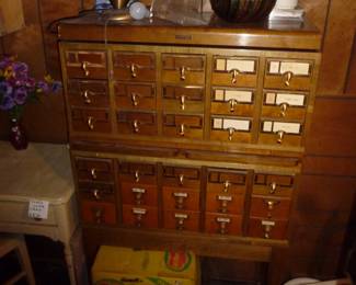 library INDEX card unit 
