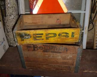 old wood boxes 