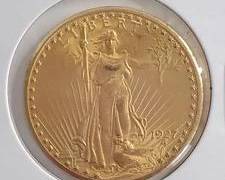 1927 $20 Saint Gauden Gold Double Eagle Nice Almost Uncirculated Condition Coin