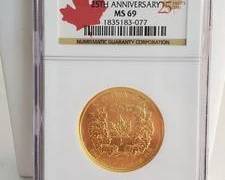 2004 Canada $50 25th Anniversary Gold 1 Ounce .9999 Graded NCG MS69