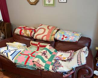 Amazing antique quilts.