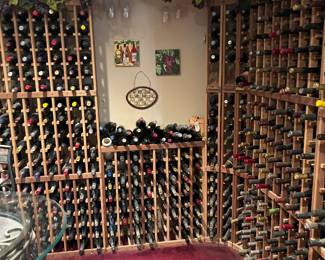 WINE IS NOT FOR SALE!  WINE RACKS ARE FOR SALE