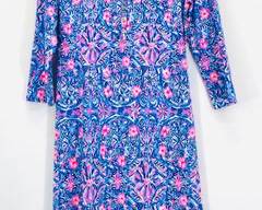 Lilly Pulitzer Reema Polo Dress in Blue Peri Takin it Easy, Women's Size M
