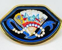 HERMES Enamel Statement Brooch
