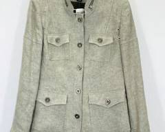 LOUBEN Women's Jacket, Band Collar with Zipper Detail. Size 6
