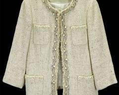 LAFAYETTE 148 New York Tweed Knit Blazer Jacket, Women's Size 8
