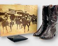 Lucchese Vintage Handmade Leather Burgundy Cowboy Boots With Linen Cloth, Men's Size 13,
