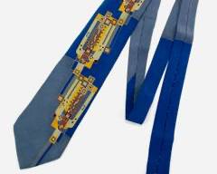 FRANK LLOYD WRIGHT Saguaro Forms and Cactus Flowers Liberty Magazine Cover 1926-27 Boxelder Milwaukee Silk Tie
