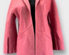 Non-Branded Pink Wool Coat W/ 2 Front Pockets
