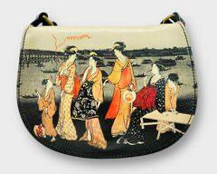 ICON Saddlebag Featuring Japanese Ladies in Kimonos
