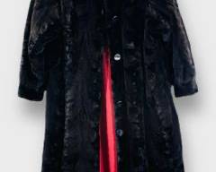 Vintage Reversible Faux Fur Opera Cape Coat
