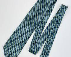 IKE BEHAR Silk Tie Featuring 3-D Geometric Print.
