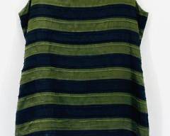 Alice + Olivia Silk Tank Dress, Green & Black Striped, Women's Size 10

