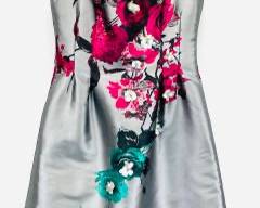 Teri Jon Vintage Floral Pattern Dress, Women's Size 6

