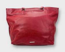 REBECCA MINKOFF Large Deep Red Tote with Zippered Compartment.
