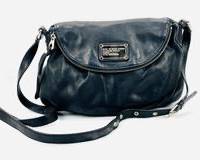 MARC JACOBS Black Pebble-grained Leather Purse with Goldtone Hardware
