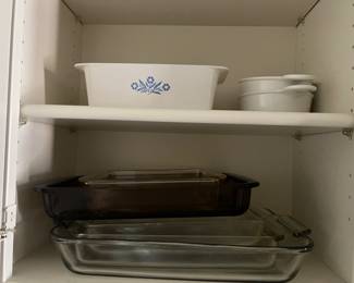 Corningware & Pyrex baking dishes