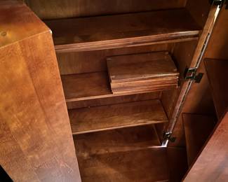 #54	VCR tape holder cabinet with two pull-out shelves 22x44x13x29	 $75.00 
