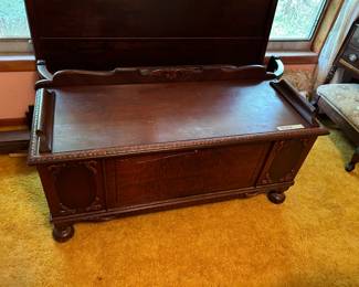 #104	Cedar chest 48x20x21	 $125.00 
