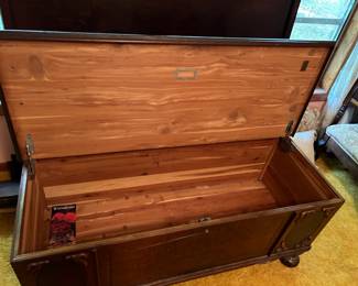 #104	Cedar chest 48x20x21	 $125.00 

