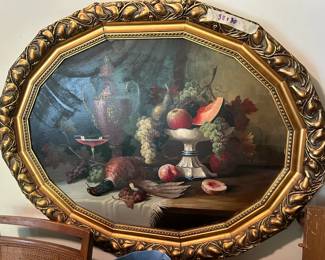 #43	"Pheasant Feast" painting	 $120.00 
