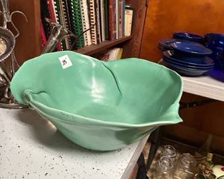 #149	Teal Green Decorative Bowl - Signed - 12" Round	 $24.00 
