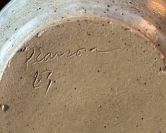 #62	Handmade pottery signed 9"	 $30.00 
