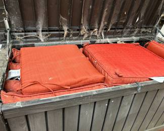 #207	Outdoor patio box 60x28x29	 $40.00 
cushion go to the love seat.. 