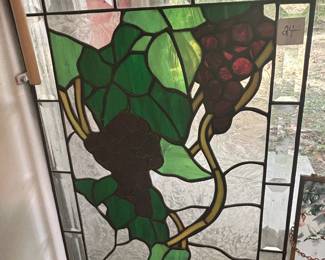 #38	stained glass of grapes 12x18	 $24.00 
