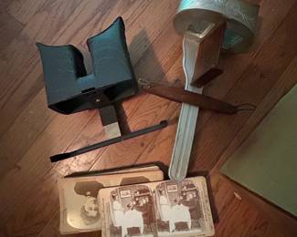 #127	2 Stereoscopes w/box of Various Picture Cards	 $150.00 
