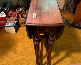 #93	Gateleg side table 24x9x37x30 (as-is finish)	 $40.00 
