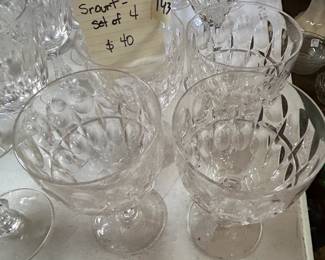 #143	Srourt - set of 4 wine glasses	 $40.00 
