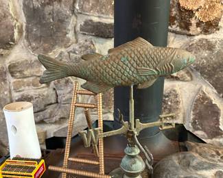 #139	Copper Fish Weather Vane - 14" Tall	 $40.00 
