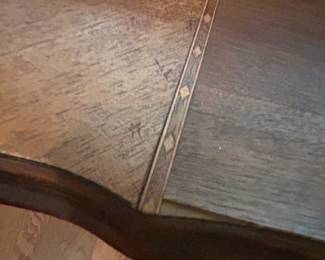 #32	Wood Rectangular Side Table w/inlaid Wood (as is veneer)	 $30.00 
