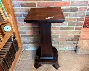 #3	wood square fern stand 15x15x30	 $125.00 
