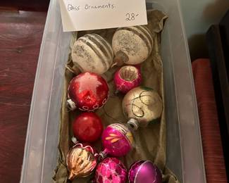 #81	Assorted Vintage Mercury Glass Ornaments 10 pieces	 $28.00 

