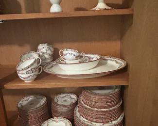 #41	Minton's England China "Rose" Serving Pieces 	 $225.00 
#42	Minton's England China "Rose" Serving Pieces 7 Tea cup and saucers 8 serving plates	 $120.00 
