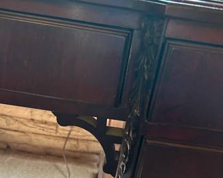 #69	Desk 9 drawers carved edges 46x23x30	 $75.00 
