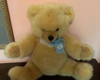 #108	Steiff Teddy Bear w/tag in ear - 21"L	 $100.00 
