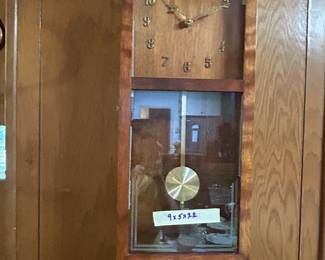 #154	Wood Wall clock - Battery operated - 9x5x22	 $30.00 
