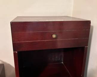 #78	Pair of end tables with one drawer 18x15x24 Kent Coffey	 $75.00 
