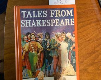 #218	Book DR	Tales from Shakespeare C. Lamb 1924	 $20.00 			
