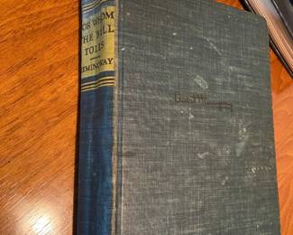 #227	Book 	For where the bell toll by E. Hemingway 1940	 $20.00 			
