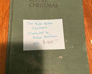 #228	the Night before Christmas illustrated by Arthur Rackham 1931	 $400.00 			

