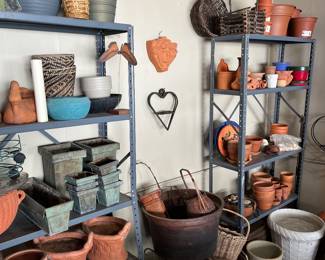 Lots of pots and baskets