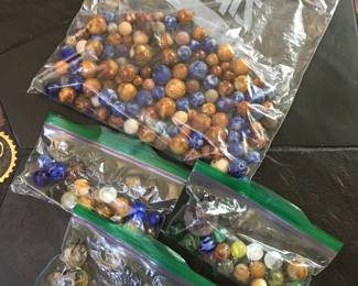 Marble Collection including clay marbles 