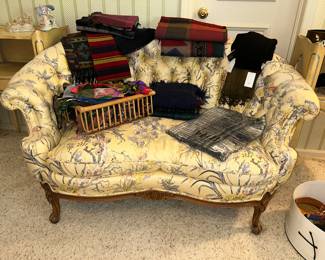 Small French Tufted love seat