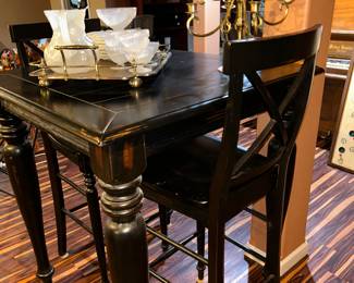 Pub table and 2 chairs