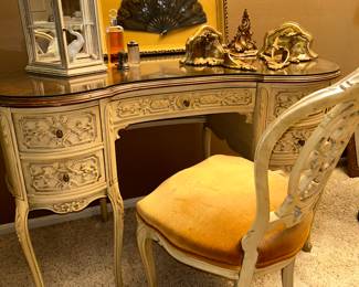 Antique French Desk and Chair