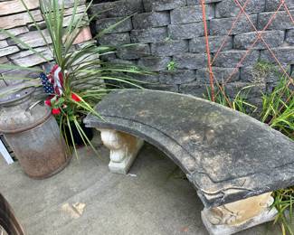 Second concrete bench 